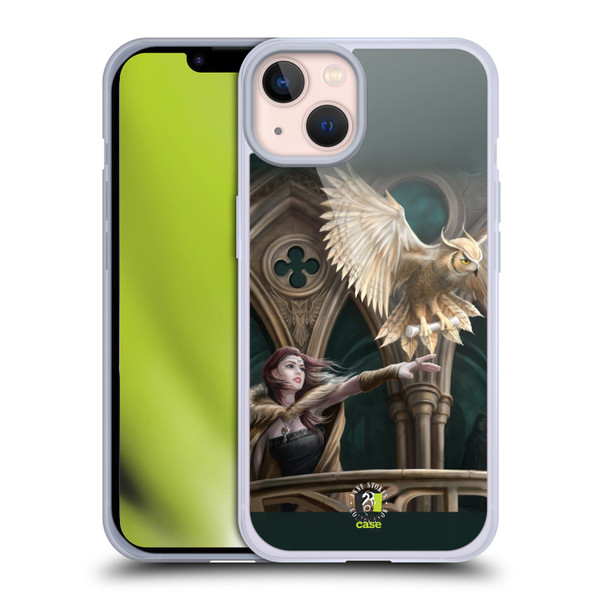 Anne Stokes Fantasy Characters Owl Messenger Soft Gel Case for Apple iPhone 13 & MagSafe