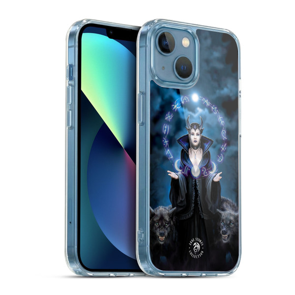 Anne Stokes Fantasy Characters Moon Witch Soft Gel Case for Apple iPhone 13 Mini & MagSafe