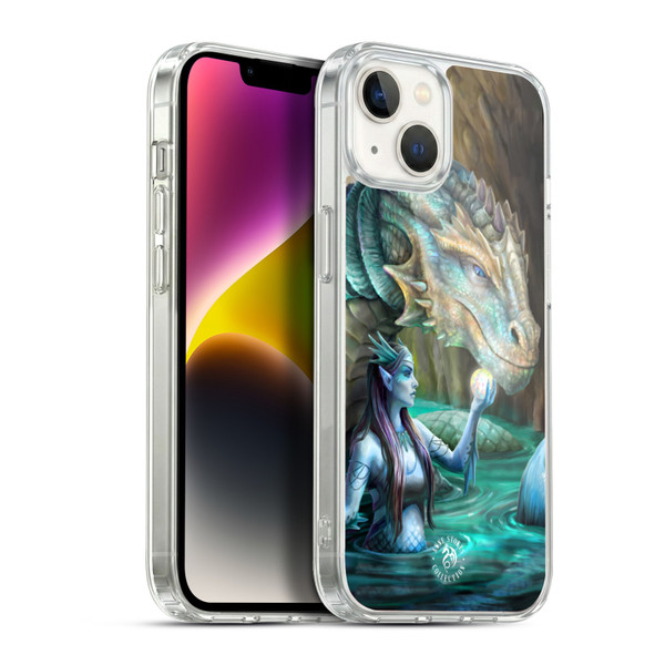Anne Stokes Fantasy Characters Merfolk Dragon Soft Gel Case for Apple iPhone 14 Plus & MagSafe