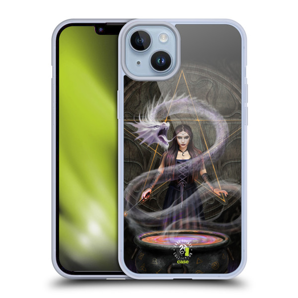 Anne Stokes Fantasy Characters The Summoning Dragon Soft Gel Case for Apple iPhone 14 Plus & MagSafe