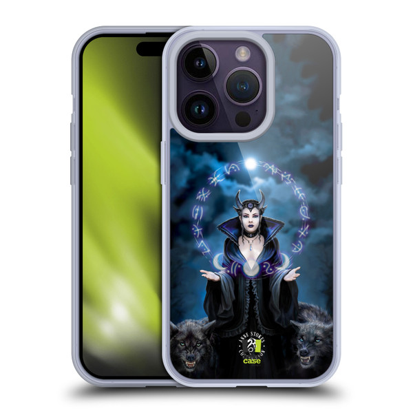 Anne Stokes Fantasy Characters Moon Witch Soft Gel Case for Apple iPhone 14 Pro & MagSafe