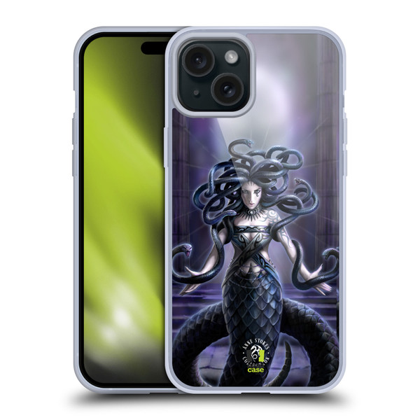 Anne Stokes Fantasy Characters Serpents Spell Soft Gel Case for Apple iPhone 15 Plus & MagSafe