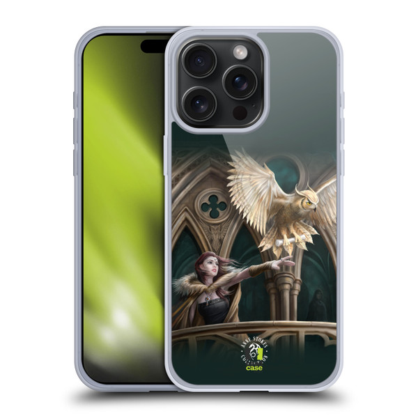 Anne Stokes Fantasy Characters Owl Messenger Soft Gel Case for Apple iPhone 15 Pro Max & MagSafe