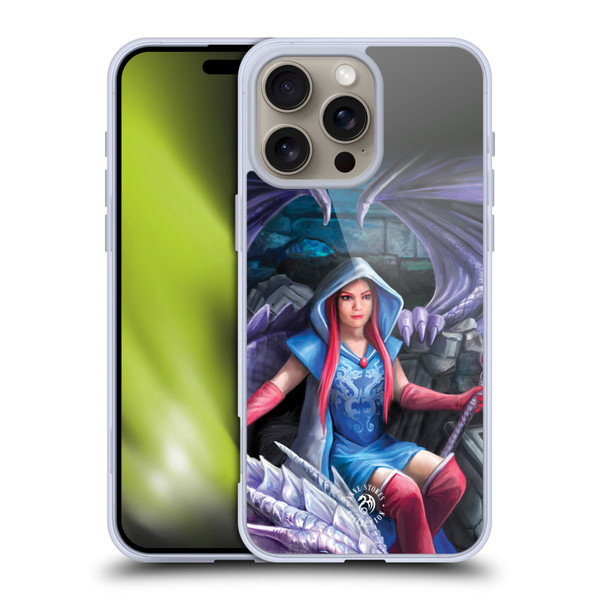 Anne Stokes Fantasy Characters Dragon Mage Throne Soft Gel Case for Apple iPhone 16 Pro Max & MagSafe