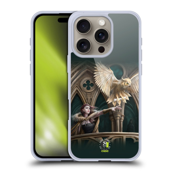Anne Stokes Fantasy Characters Owl Messenger Soft Gel Case for Apple iPhone 16 Pro & MagSafe