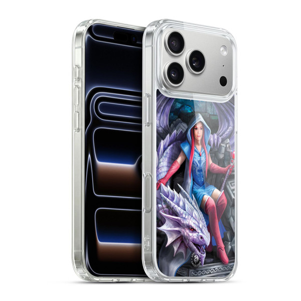 Anne Stokes Fantasy Characters Dragon Mage Throne Soft Gel Case for Apple iPhone 17 Pro Max