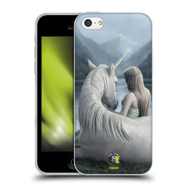 Anne Stokes Fantasy Characters Beyond Words Unicorn Soft Gel Case for Apple iPhone 5c