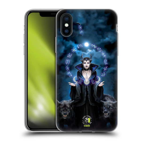 Anne Stokes Fantasy Characters Moon Witch Soft Gel Case for Apple iPhone X / iPhone XS & MagSafe