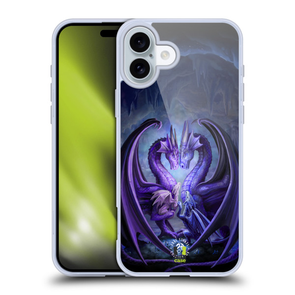Anne Stokes Fantasy Collection Raising Dragons Soft Gel Case for Apple iPhone 16 Plus & MagSafe