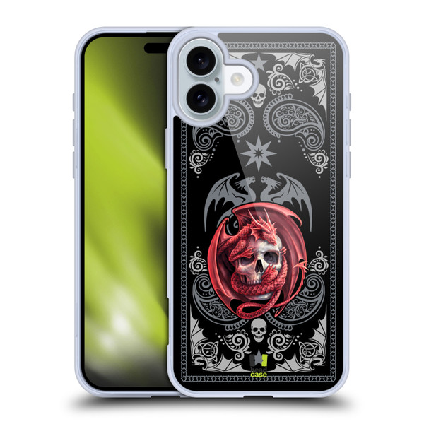 Anne Stokes Fantasy Collection Skull Embrace Soft Gel Case for Apple iPhone 16 Plus & MagSafe