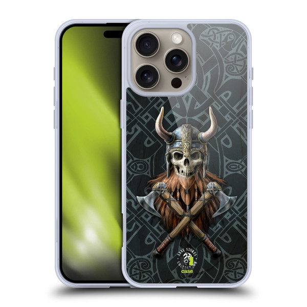 Anne Stokes Fantasy Collection Viking Skull Soft Gel Case for Apple iPhone 16 Pro Max & MagSafe