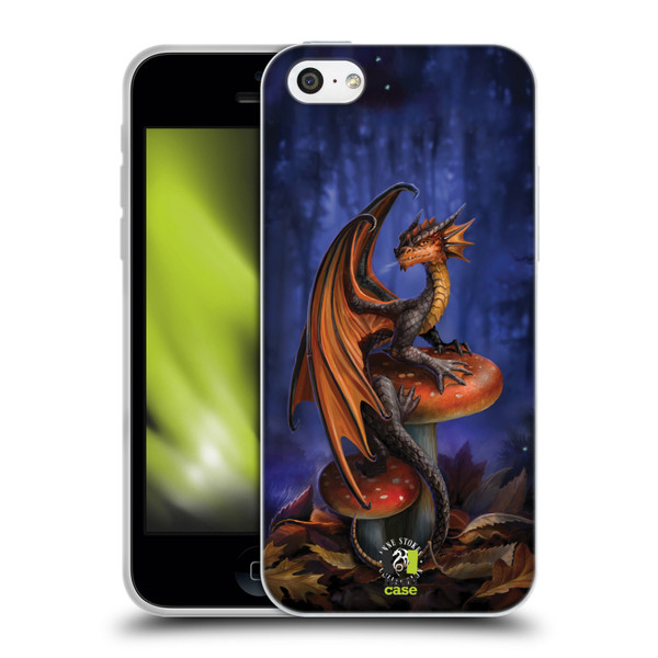 Anne Stokes Fantasy Collection Mushroom Dragon Soft Gel Case for Apple iPhone 5c