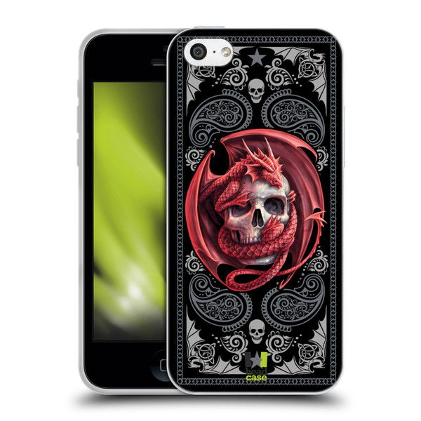 Anne Stokes Fantasy Collection Skull Embrace Soft Gel Case for Apple iPhone 5c