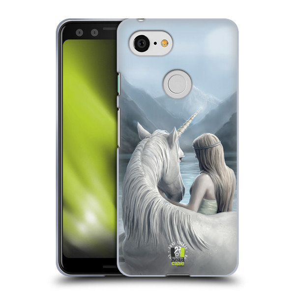 Anne Stokes Fantasy Characters Beyond Words Unicorn Soft Gel Case for Google Pixel 3