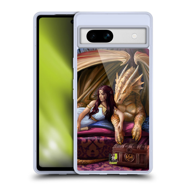 Anne Stokes Fantasy Characters Inner Sanctum Dragon Soft Gel Case for Google Pixel 7a