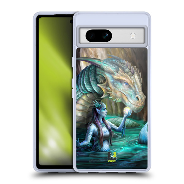 Anne Stokes Fantasy Characters Merfolk Dragon Soft Gel Case for Google Pixel 7a