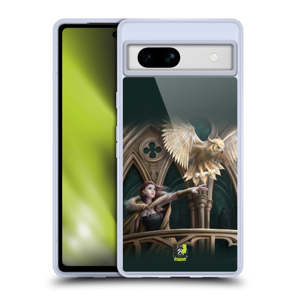 Anne Stokes Fantasy Characters Owl Messenger Soft Gel Case for Google Pixel 7a