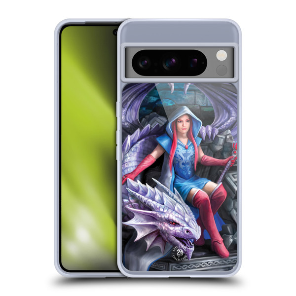 Anne Stokes Fantasy Characters Dragon Mage Throne Soft Gel Case for Google Pixel 8 Pro