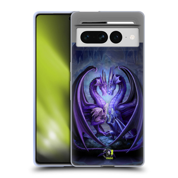 Anne Stokes Fantasy Collection Raising Dragons Soft Gel Case for Google Pixel 7 Pro