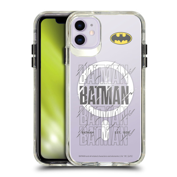 Batman DC Comics Logos and Comics Bold SHOCKPROOF BUMPER CASE COMPATIBLE WITH Apple iPhone 11 & MAGSAFE