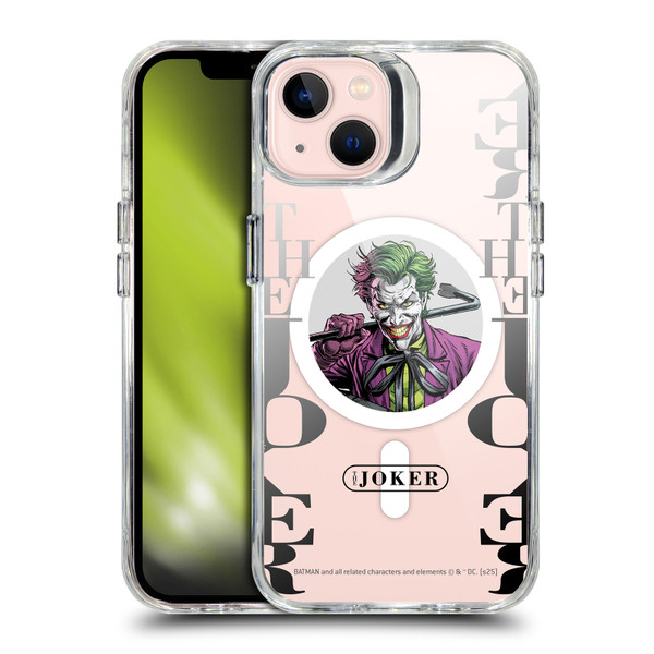 Batman DC Comics Logos and Comics Joker SHOCKPROOF BUMPER CASE COMPATIBLE WITH Apple iPhone 13 & MAGSAFE