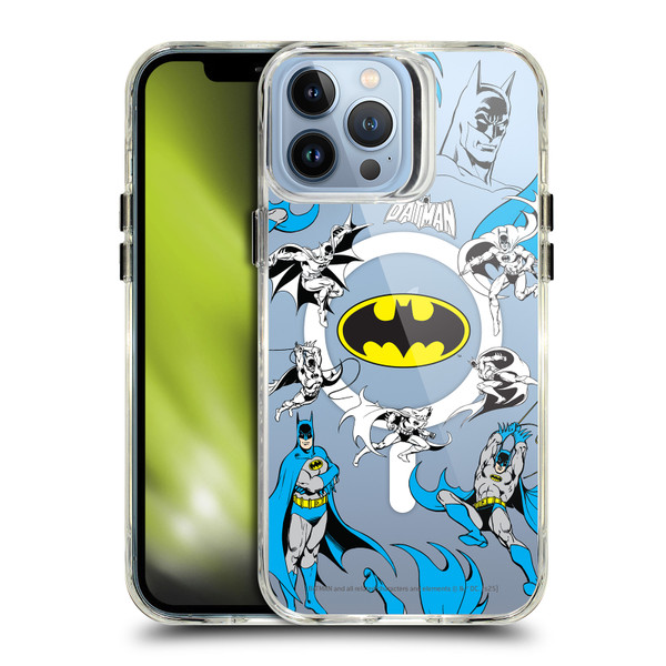 Batman DC Comics Logos and Comics Action SHOCKPROOF BUMPER CASE COMPATIBLE WITH Apple iPhone 13 Pro Max & MAGSAFE