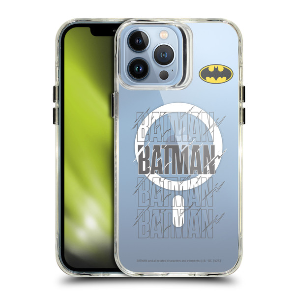 Batman DC Comics Logos and Comics Bold SHOCKPROOF BUMPER CASE COMPATIBLE WITH Apple iPhone 13 Pro Max & MAGSAFE