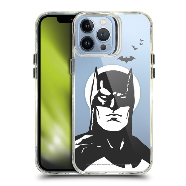 Batman DC Comics Logos and Comics Character Art SHOCKPROOF BUMPER CASE COMPATIBLE WITH Apple iPhone 13 Pro Max & MAGSAFE
