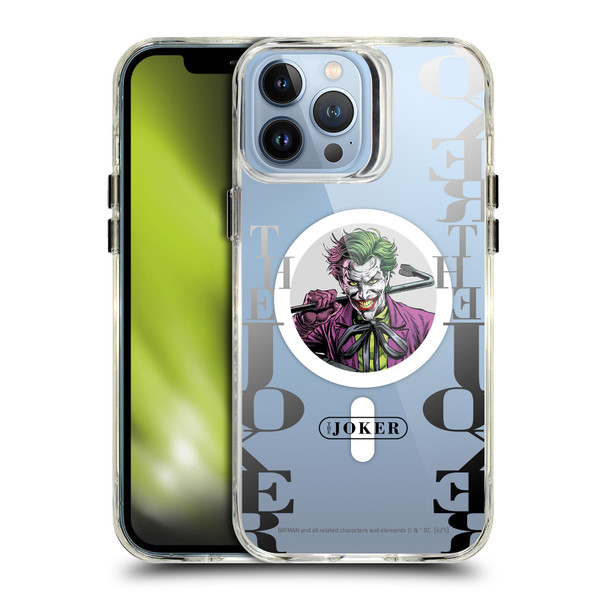 Batman DC Comics Logos and Comics Joker SHOCKPROOF BUMPER CASE COMPATIBLE WITH Apple iPhone 13 Pro Max & MAGSAFE