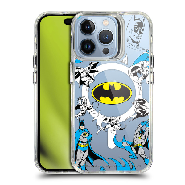 Batman DC Comics Logos and Comics Action SHOCKPROOF BUMPER CASE COMPATIBLE WITH Apple iPhone 13 Pro & MAGSAFE