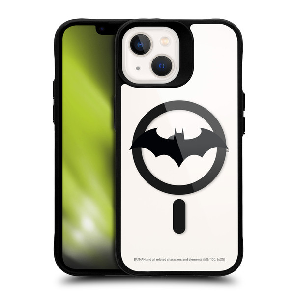 Batman DC Comics Logos and Comics Hush Collage BLACK SHOCKPROOF BUMPER CASE COMPATIBLE WITH Apple iPhone 13 & MAGSAFE