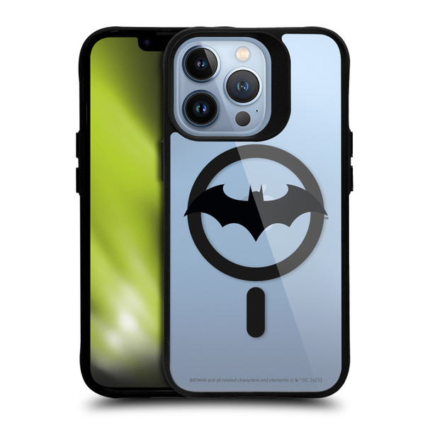 Batman DC Comics Logos and Comics Hush Collage BLACK SHOCKPROOF BUMPER CASE COMPATIBLE WITH Apple iPhone 13 Pro & MAGSAFE