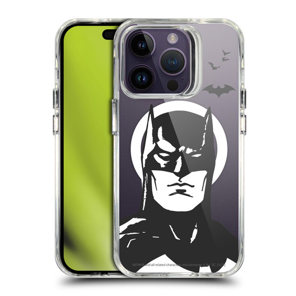 Batman DC Comics Logos and Comics Character Art SHOCKPROOF BUMPER CASE COMPATIBLE WITH Apple iPhone 14 Pro & MAGSAFE