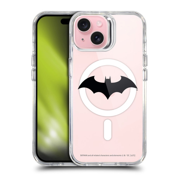 Batman DC Comics Logos and Comics Hush Collage SHOCKPROOF BUMPER CASE COMPATIBLE WITH Apple iPhone 15 & MAGSAFE