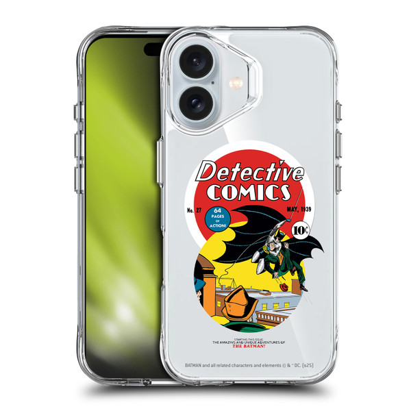 Batman DC Comics Logos and Comics First Appearance 1939 SHOCKPROOF BUMPER CASE COMPATIBLE WITH Apple iPhone 16 & MAGSAFE
