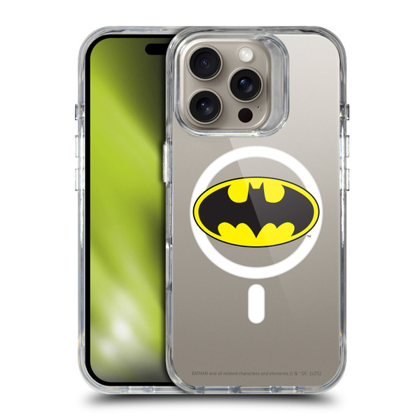 Batman DC Comics Logos and Comics Classic SHOCKPROOF BUMPER CASE COMPATIBLE WITH Apple iPhone 16 Pro & MAGSAFE