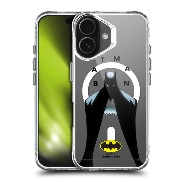 Batman DC Comics Logos and Comics Silhouette SHOCKPROOF BUMPER CASE COMPATIBLE WITH Apple iPhone 17 & MAGSAFE