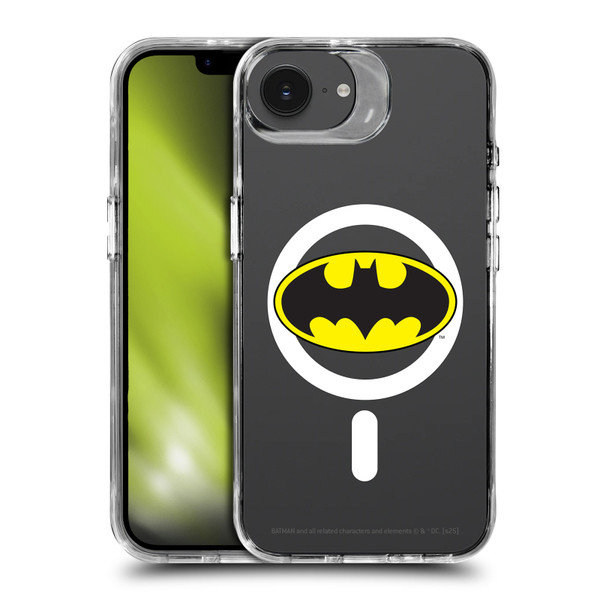 Batman DC Comics Logos and Comics Classic SHOCKPROOF BUMPER CASE COMPATIBLE WITH Apple iPhone 16e / Apple iPhone 17e & MAGSAFE