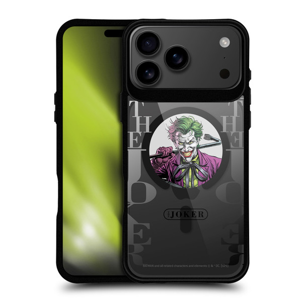 Batman DC Comics Logos and Comics Joker BLACK SHOCKPROOF BUMPER CASE COMPATIBLE WITH Apple iPhone 17 Pro Max & MAGSAFE