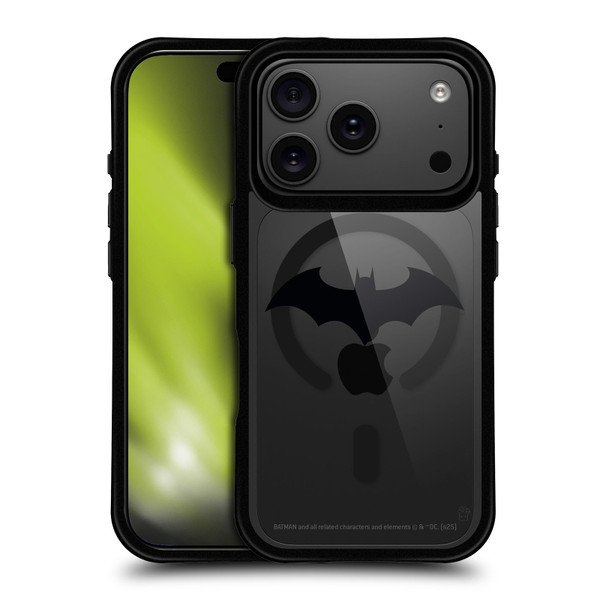 Batman DC Comics Logos and Comics Hush Collage BLACK SHOCKPROOF BUMPER CASE COMPATIBLE WITH Apple iPhone 17 Pro & MAGSAFE