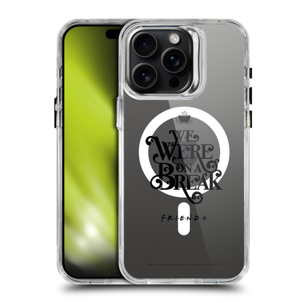 Friends TV Show Character Icons On A Break SHOCKPROOF BUMPER CASE COMPATIBLE WITH Apple iPhone 15 Pro Max & MAGSAFE