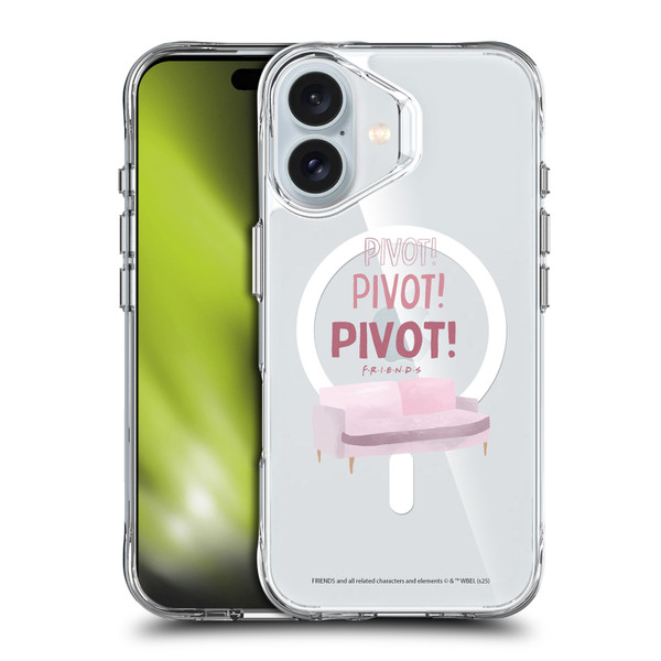 Friends TV Show Character Icons Pivot SHOCKPROOF BUMPER CASE COMPATIBLE WITH Apple iPhone 16 & MAGSAFE