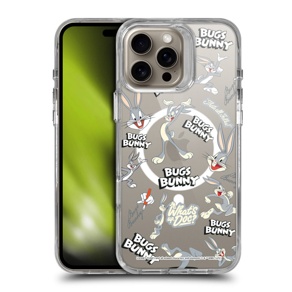 Looney Tunes Character Art Bugs Bunny SHOCKPROOF BUMPER CASE COMPATIBLE WITH Apple iPhone 16 Pro Max & MAGSAFE