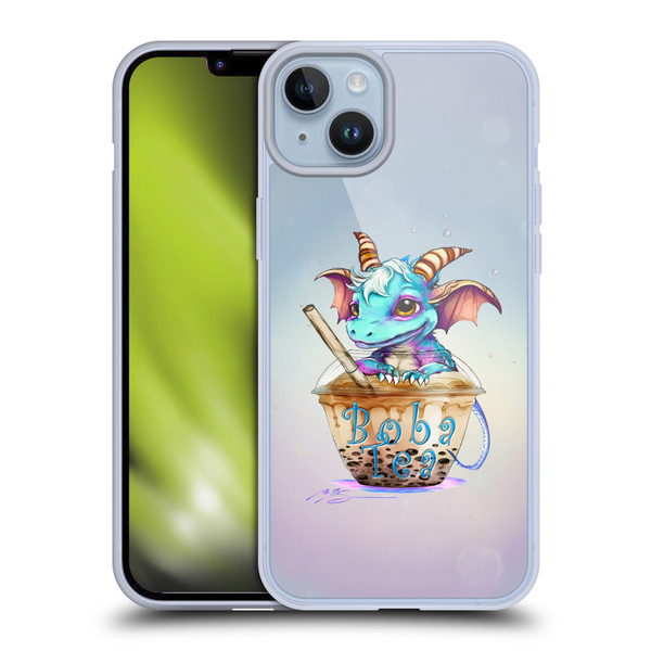 Ruth Thompson Cup O Dragons Boba Tea Soft Gel Case for Apple iPhone 14 Plus & MagSafe