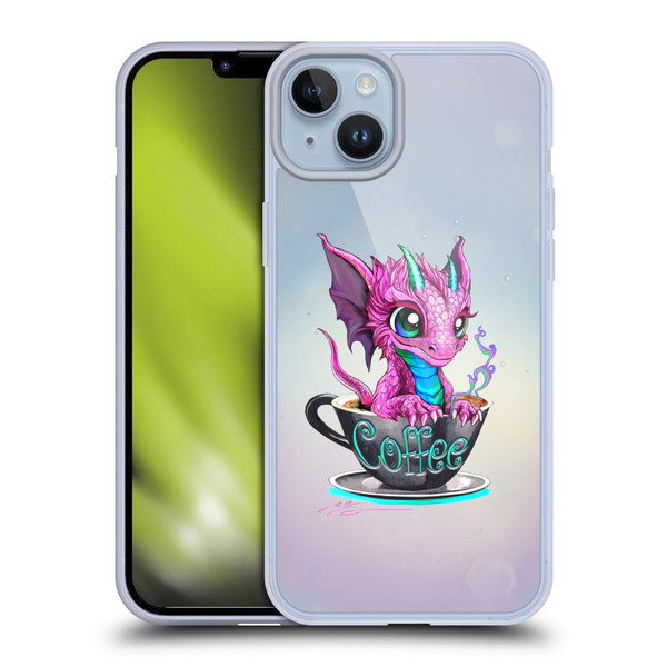 Ruth Thompson Cup O Dragons Coffee Soft Gel Case for Apple iPhone 14 Plus & MagSafe