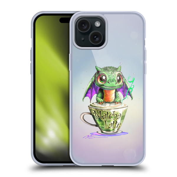 Ruth Thompson Cup O Dragons Matcha Soft Gel Case for Apple iPhone 15 Plus & MagSafe