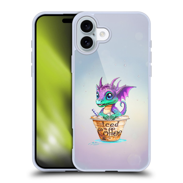 Ruth Thompson Cup O Dragons Iced Coffee Soft Gel Case for Apple iPhone 16 Plus & MagSafe