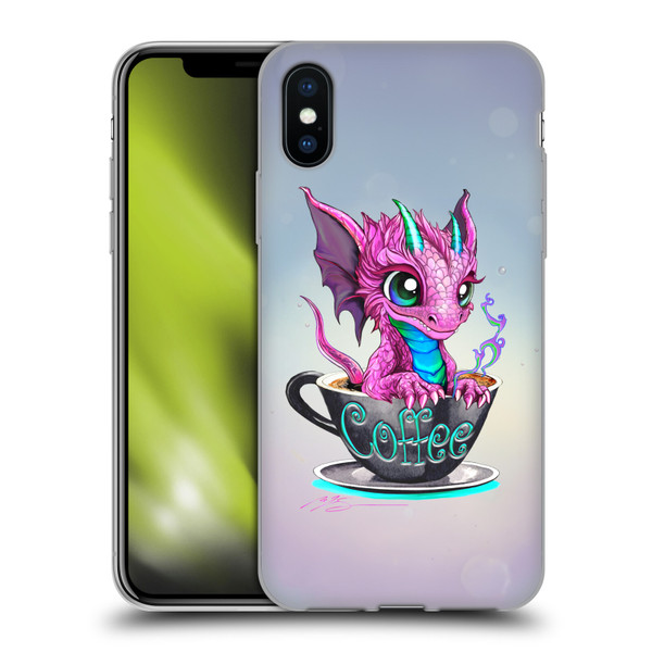 Ruth Thompson Cup O Dragons Coffee Soft Gel Case for Apple iPhone X / iPhone XS & MagSafe