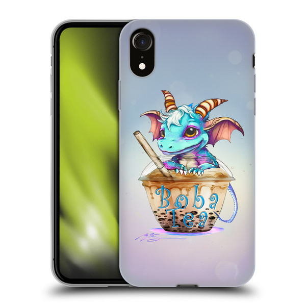 Ruth Thompson Cup O Dragons Boba Tea Soft Gel Case for Apple iPhone XR