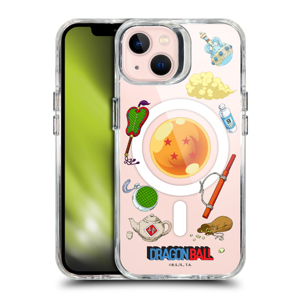 Dragon Ball Iconic Graphics Items Collage SHOCKPROOF BUMPER CASE COMPATIBLE WITH Apple iPhone 13 & MAGSAFE